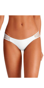 Vitamin A Jaydah EcoLux Bikini Bottom in White 76BF ECW: