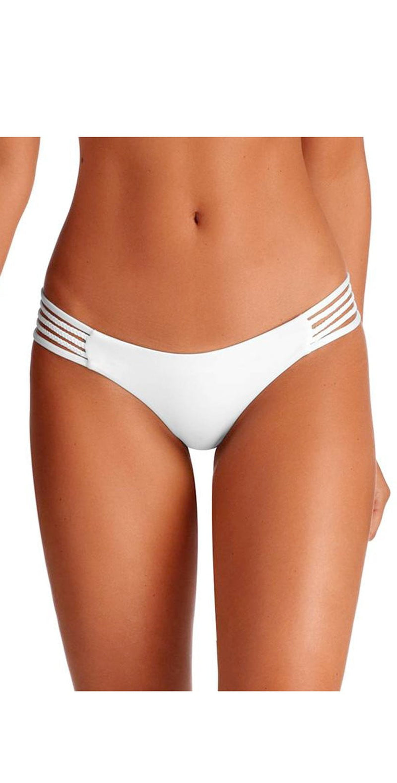 Vitamin A Jaydah EcoLux Bikini Bottom in White 76BF ECW: