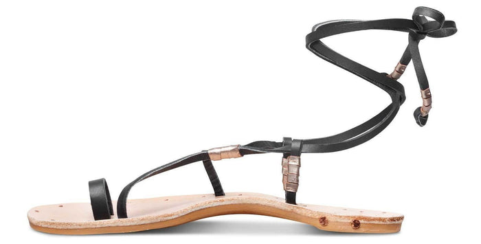 Vitamin A Beek Blue Bird Sandal in Black and Natural BLUEBKVA: