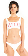 Wildfox Isabelle Bikini Bottom In White: